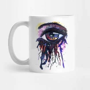 Rainbow female eye Mug